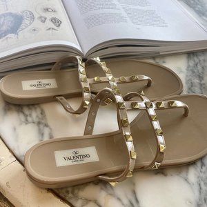 Authentic Valentino Rockstud Jelly Sandals